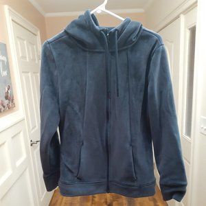 Time and Tru Blue Velvet Hoodie
